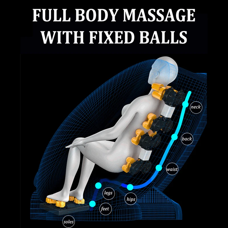 4D deep fascia manipulator SL track zero gravity massage chair