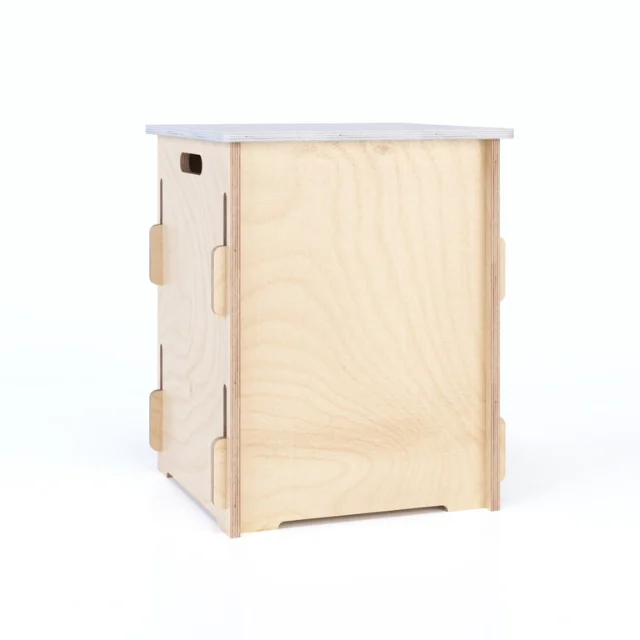 2024 Hot Sale Trade Show Wooden Interlocking and Unconventional Wooden Seat and Countertop for Shops