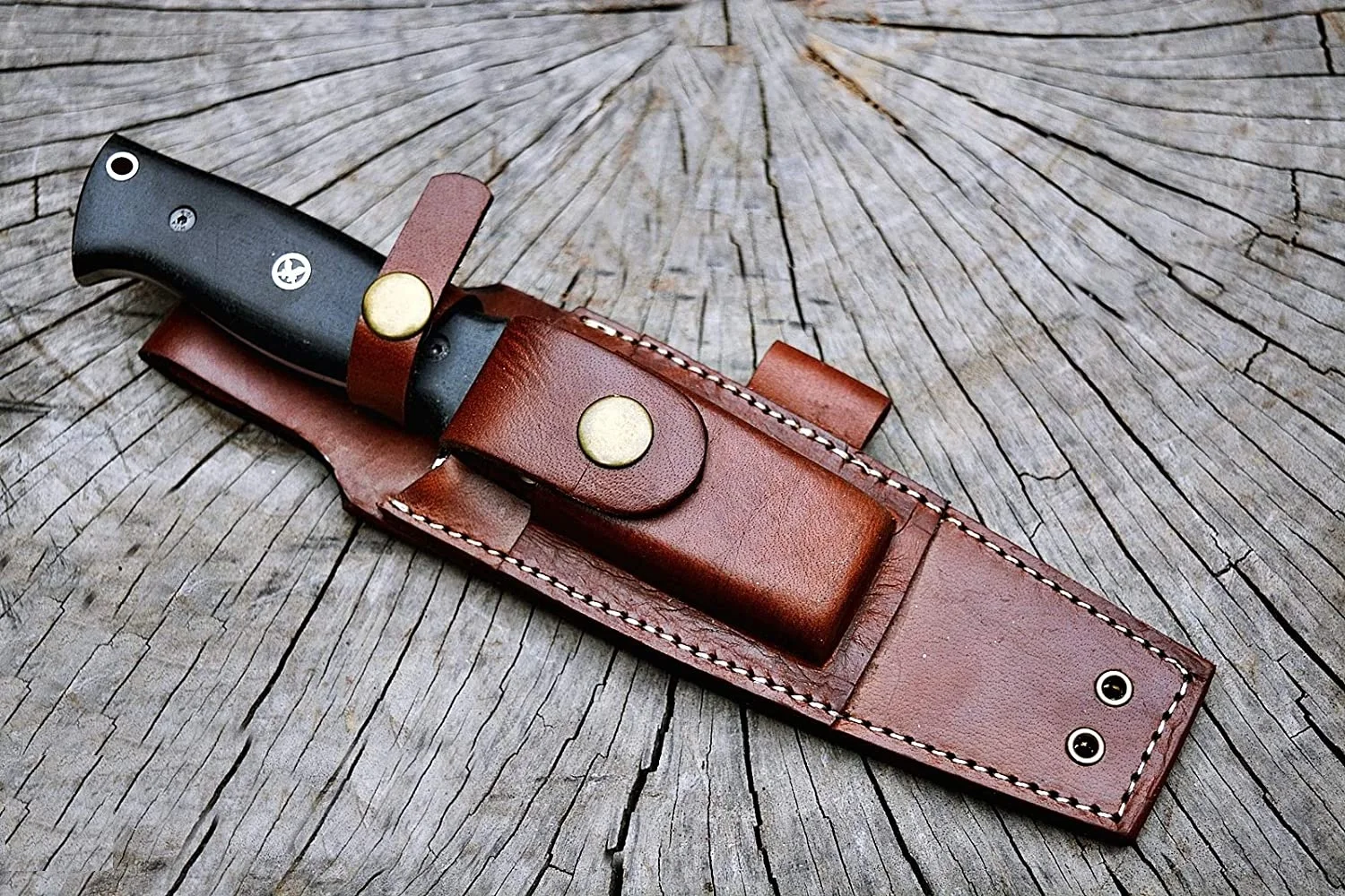 
Custom Made Knife Black Outdoor Handmade Hunting Survival Fixed Blade Knife with Sheath Stainless Steel Blade OEM Industrial 10