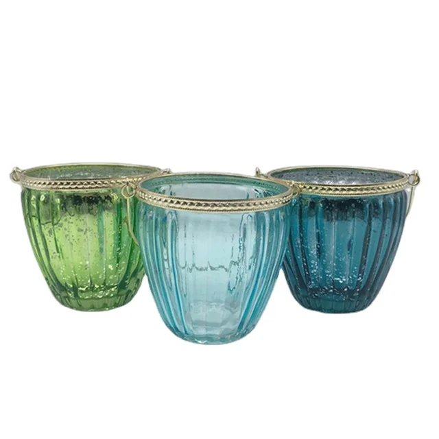 Золотой для стеклянных свечей, красивый для свечей, золотой гальванический для стеклянных свечей