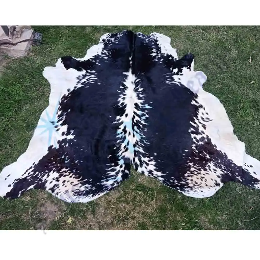 Высококачественный ковер из искусственной черной и белой овчины оптом