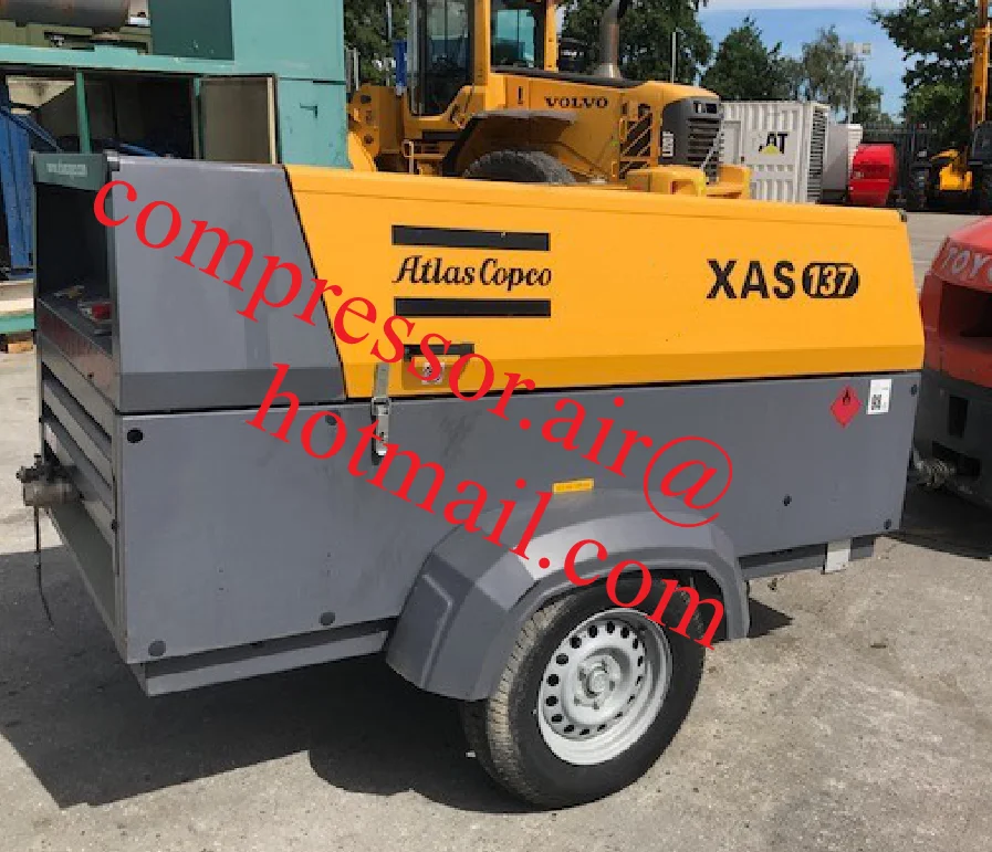 Atlas Copco air compressor xas 137 for sandblasting