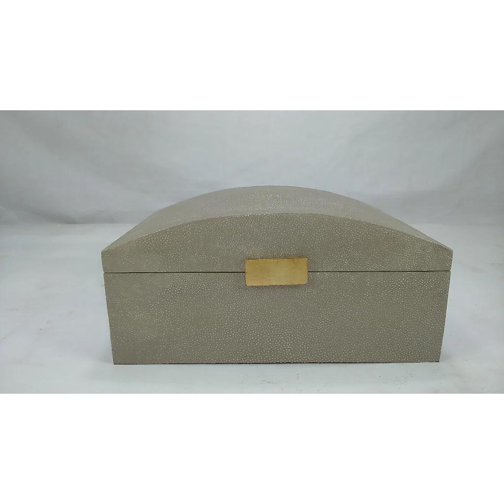 Латунный Замок светло-серого цвета Lovy 0,32x0,22x0,15 искусственный шагрейский шкатулка для ювелирных изделий из искусственного боа коробка для ювелирных изделий