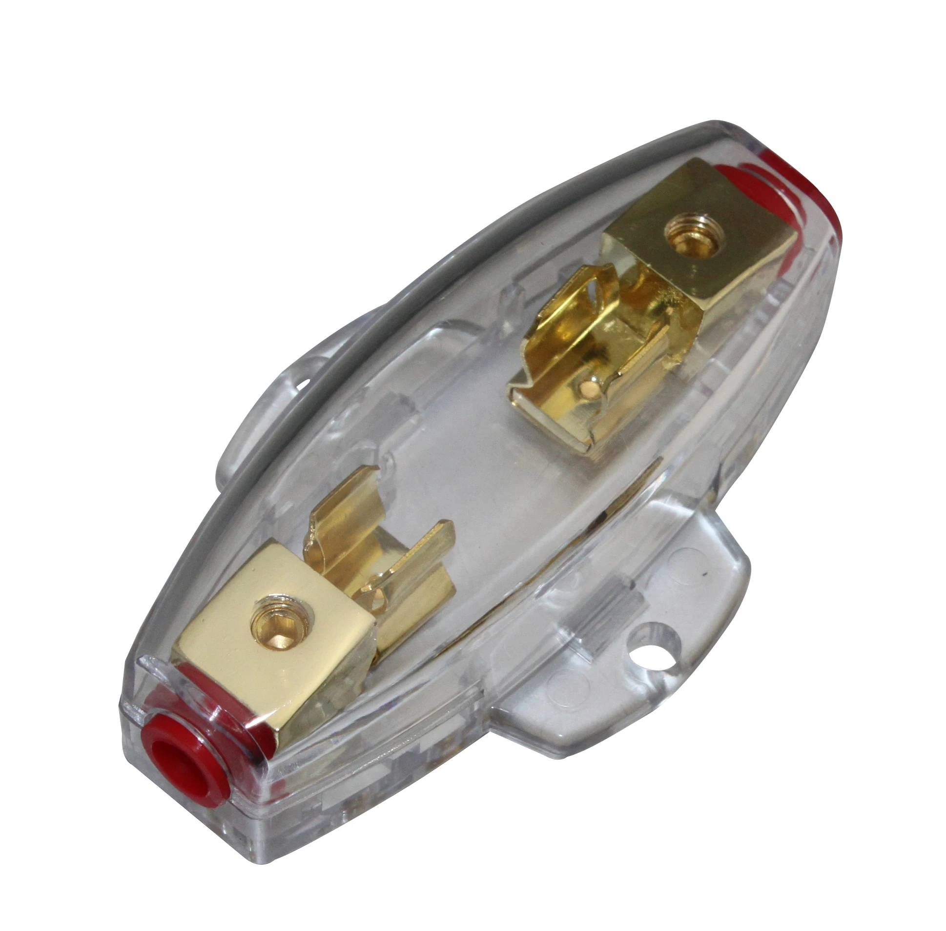 4 / 8 GAUGE AGU FUSE HOLDER GOLD PLATED SKFH111