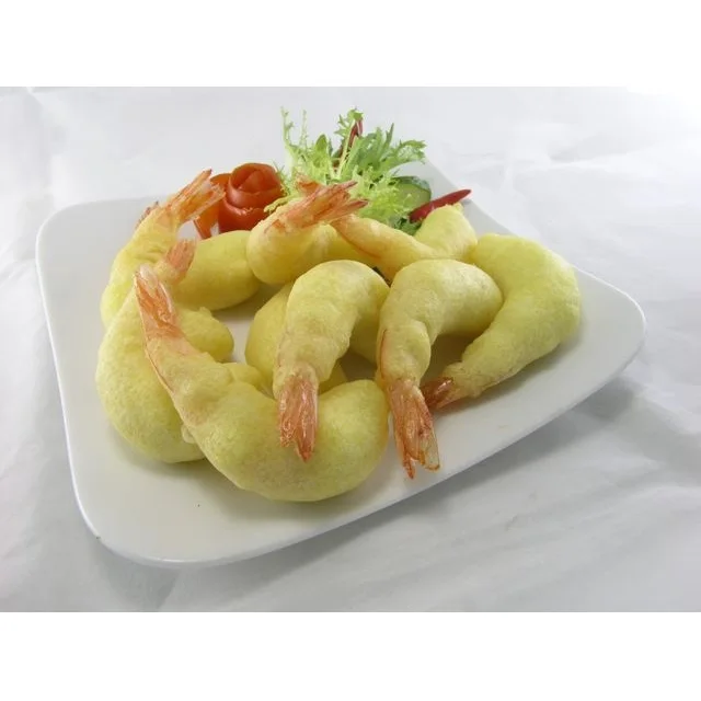 Floured And Headless Frozen Fritter Shrimp From Vietnam With IQF Freezing Process
