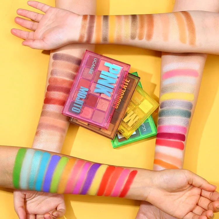 Палетка розовых и темных теней для век, 15 цветов, Палетка ярких зеленых теней для век, Палетка шоколадных теней для век, для макияжа