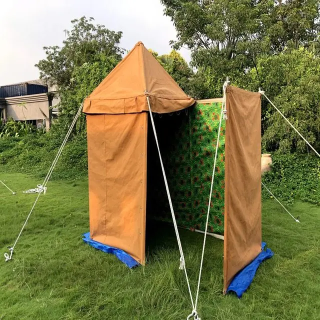 Палатка из хлопчатобумажной ткани для уличного туалета
