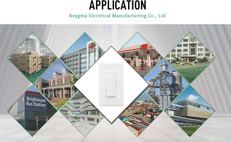 KGMSmart USA standard white 3 way led light dimmer 120v small three way switch