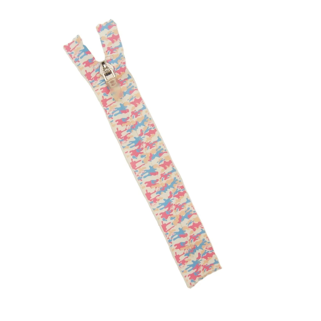 Молния оптом No.5 водонепроницаемая лента с принтом полузастежка-слайдер молния