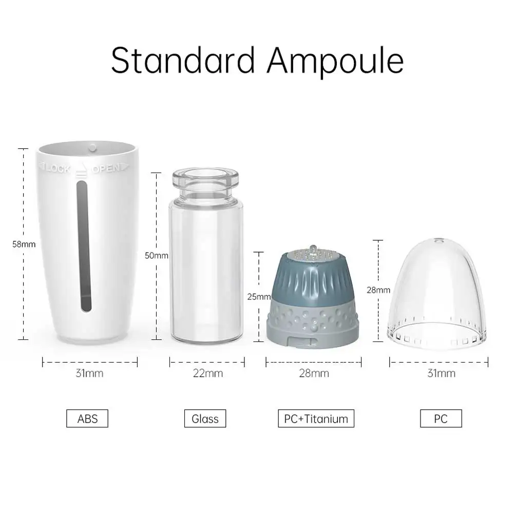 BIO H24 Adjust Derma Stamp Needle Micro Titanium Tips Dermastamp Needles Skin Care Anti Aging Bottle Stamp Serum Injection