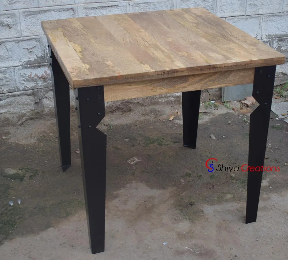  Недорогая роскошная винтажная мебель железные металлические ножки деревянный обеденный стол для ресторана