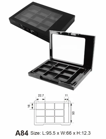 Customization high quality 9 colors shadow palette compact  (A-84)
