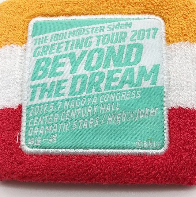 Promotional  customized woven logo cotton sports wristbands with pocket