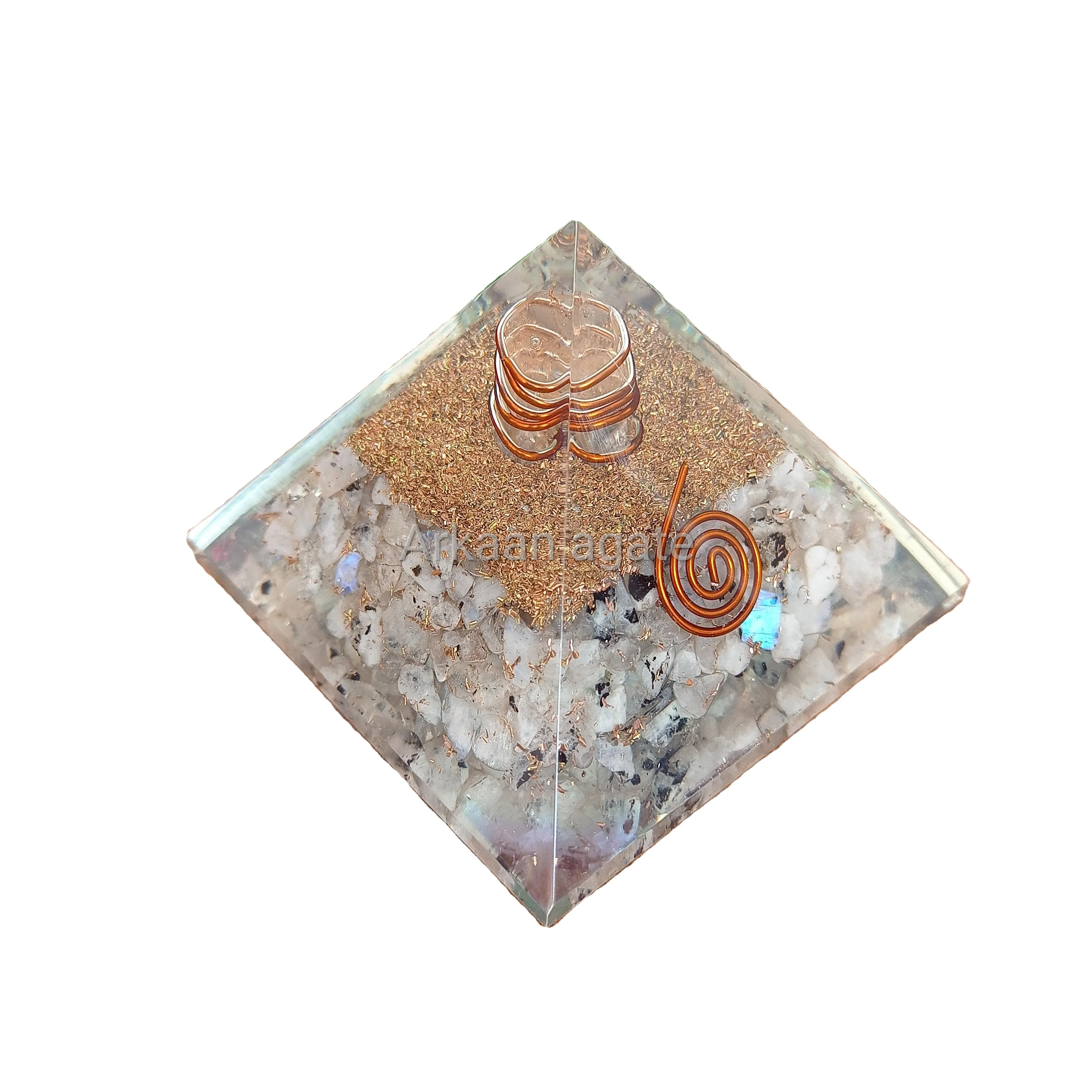 Wholesaler Blue Lace Agate Stone Orgone Pyramid chakra crystals healing For Sale