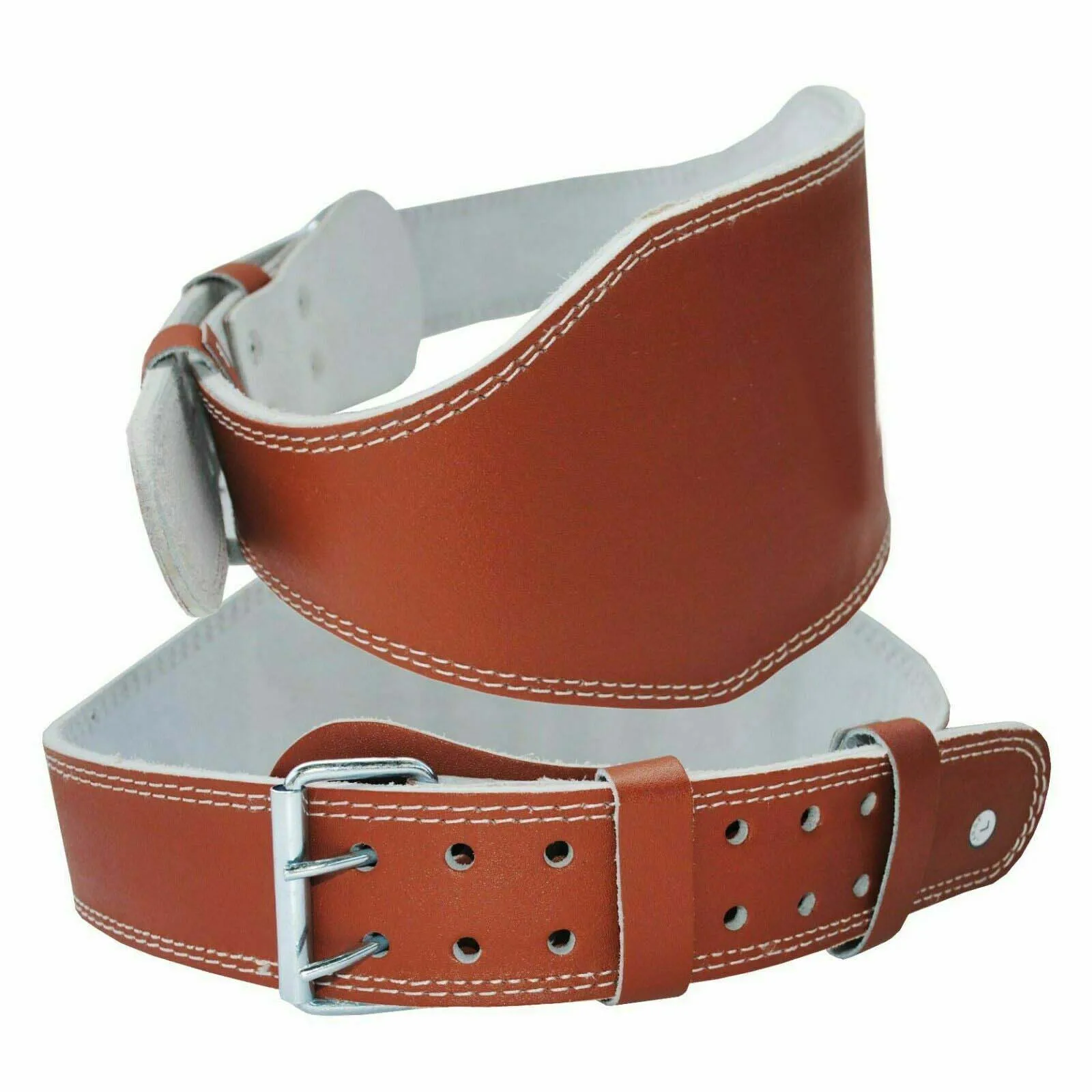 Custom All Leather Stable Lower Back Support Gym Waist Slim Weight Lifting Belt