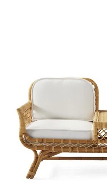 
2021 Indonesia Best Wicker Double Chair Furniture Outdoor Rattan Lounge Furniture Garden Chairs For Outdoor or Indoor Furniture 