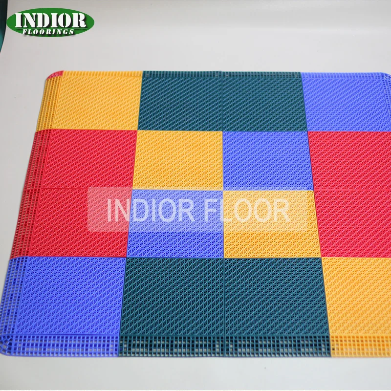 outdoor sports flooring colorful interlock paver tiles for school kids chile