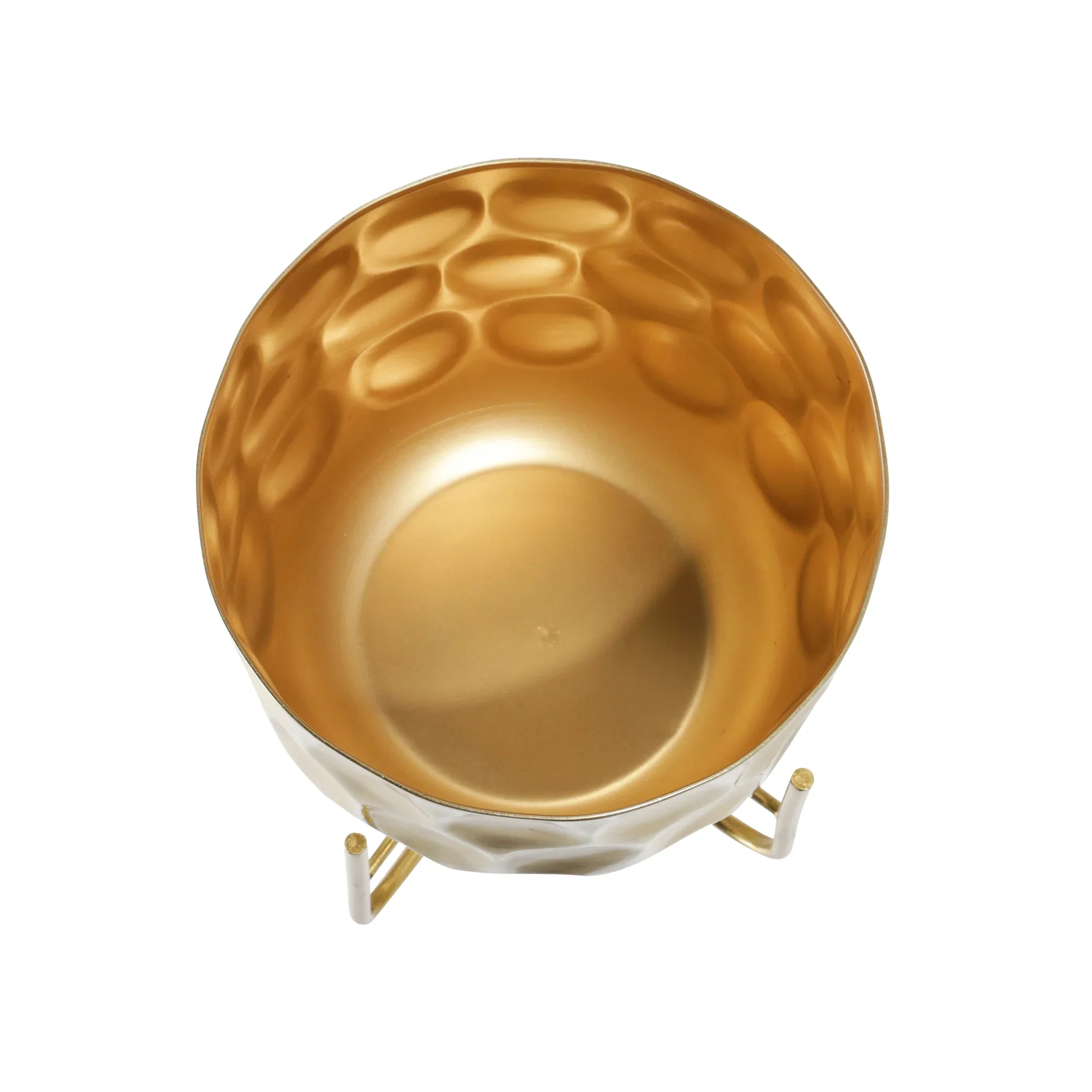 Planter Hammered Latest Design with Tall Metal Stand - Decorative Standing Flower Pot Holder Indoor Outdoor Garden Pat