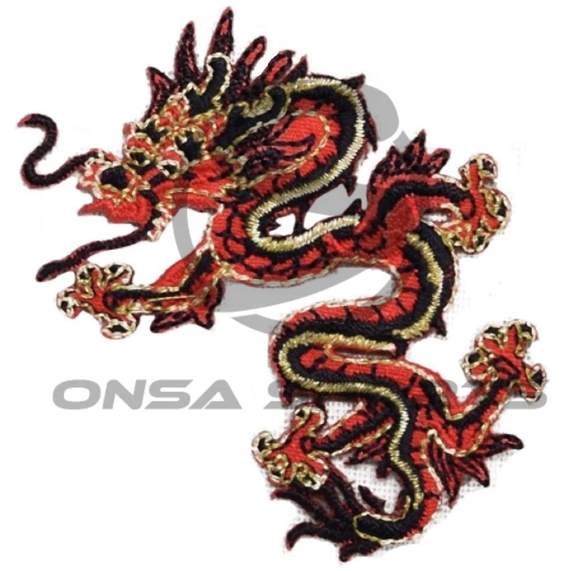 Red Dragon Applique Patch