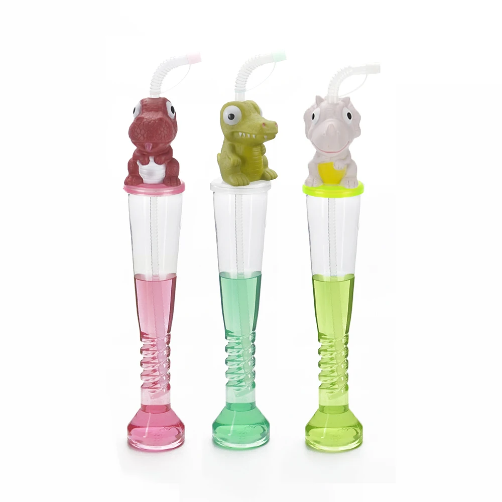 China factory manufacturer promotional tumbler cups cartoon lid cute custom plastic beer mug cup