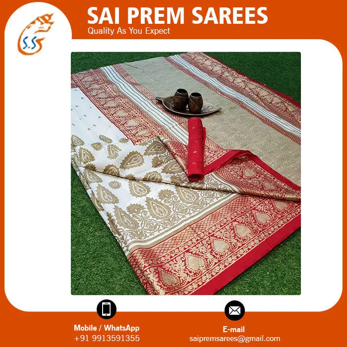 Patola Soft Silk Sarees Custom Packaging Cotton Ethnic Sari for Adults for Special Occasions