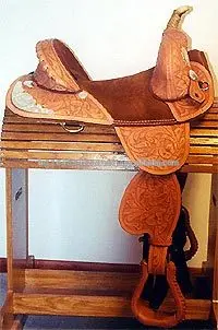 Western Treeless Saddles show saddle IN;34648 14 15 16 17 18
