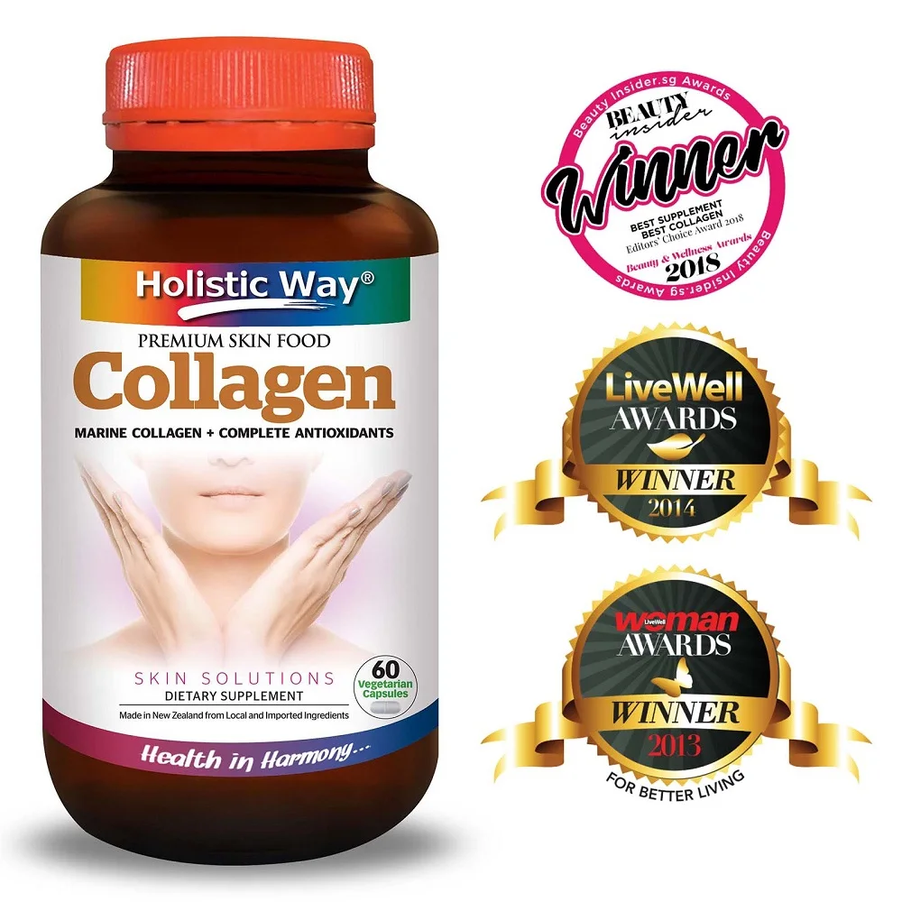 Холистический коллаген-морской коллаген и полные Антиоксиданты (60 вегетарианских капсул)