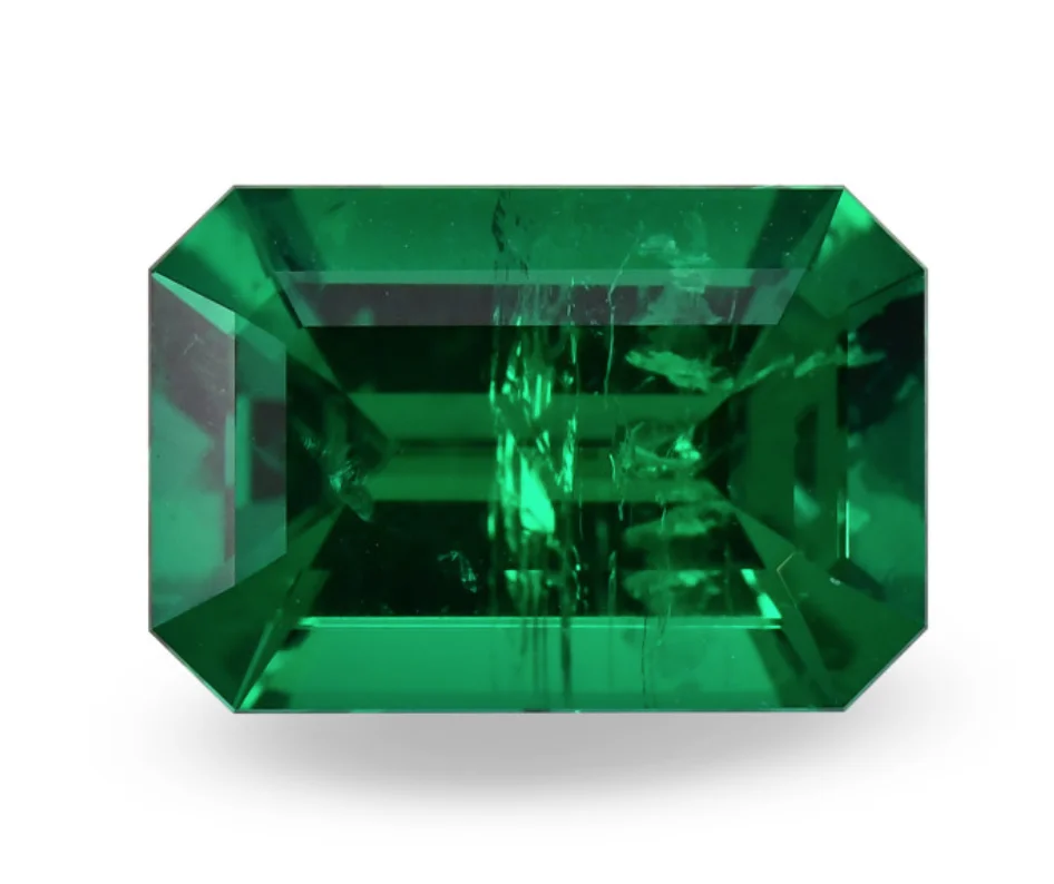 
TOP DELUXE SHADE VVS Green COLOMBIAN Emerald Emerald Shape Minor, CD Switzerland Lab Certified Loose Gemstone Precious Stone 