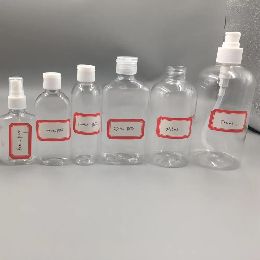 30 ml 55 ml 60 ml 100 ml 120 ml 250 ml 500 ml hand sanitizer plastic clear pet bottle pet plastic pet bottle manufacturers