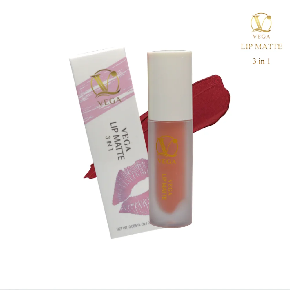 
Daily Longlasting Liquid Women Lipstick 3 in 1 Velvet Matte Waterproof 