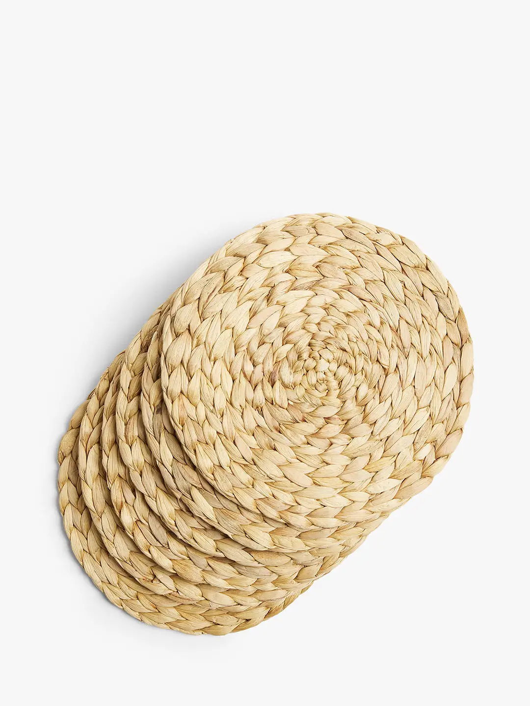 Flower shape water hyacinth placemat handcrafted table mat straw sustainable best choice for wholesale