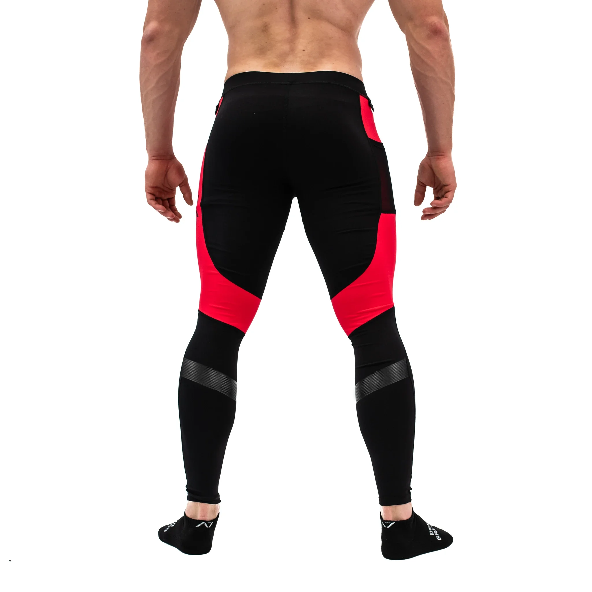 Mens Sports Workout Fitness Compression Tights Base layer 3/4 Length Capri Shorts Polyester Spandex Le