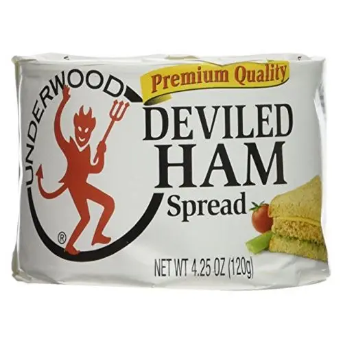 Яма Underwood Deviled Ham 4 25 унции (1 банка)