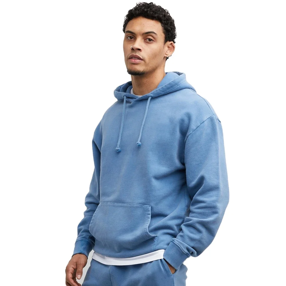 Оптовая продажа Высококачественная белая уличная одежда из 100% хлопка Мужской пуловер большие размеры толстовки в стиле унисекс худи с принтом на заказ