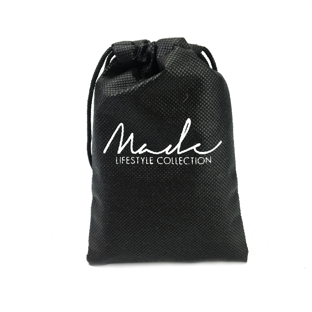 Custom your design screen Printed Drawstring non-woven bag Dust Bag