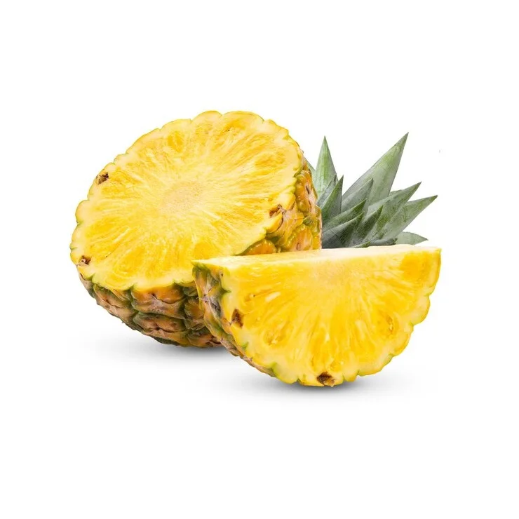 High Nutrition Vitamin A B C E K Honey Sweet Sour Taste Available Fresh Pineapples With Yellow or Green Color