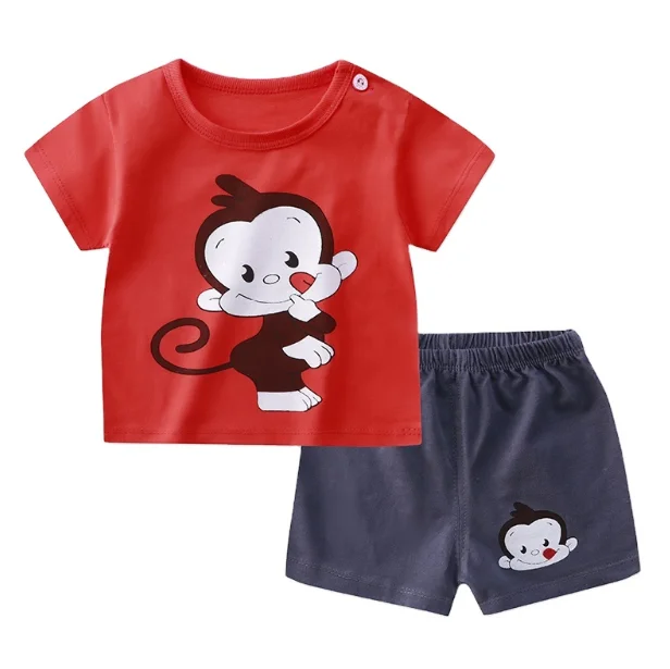 Factory Manufacturer 100% Cotton Unisex Baby Kids Clothes Sets Comfortable Soft Casual Top Quality from Bangladesh