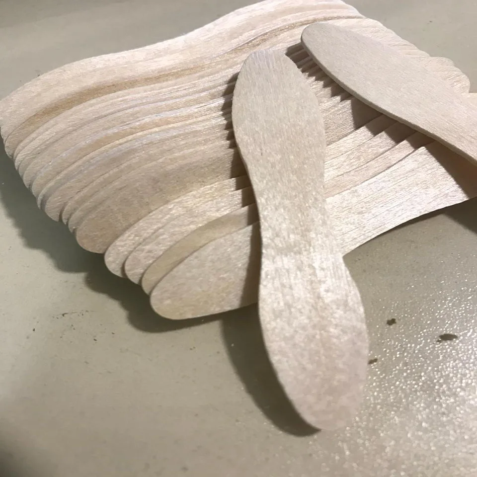 Натуральная Березовая ложка для мороженого, смешанный сорт AB, деревянная ложка для рукоделия оптом