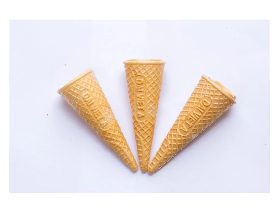 
Flare Top Cone DVA0004 Yummy Ice Cream Brand High Quality Good Packaging Customized Waffle Cone Biscuit 