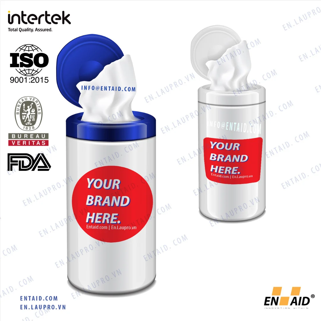  Оптовая продажа по низкой цене влажные салфетки сумка для чистки упаковка размер бочонка простыня уход за руками ребенка нетканые хлопковые из спанлейса OEM