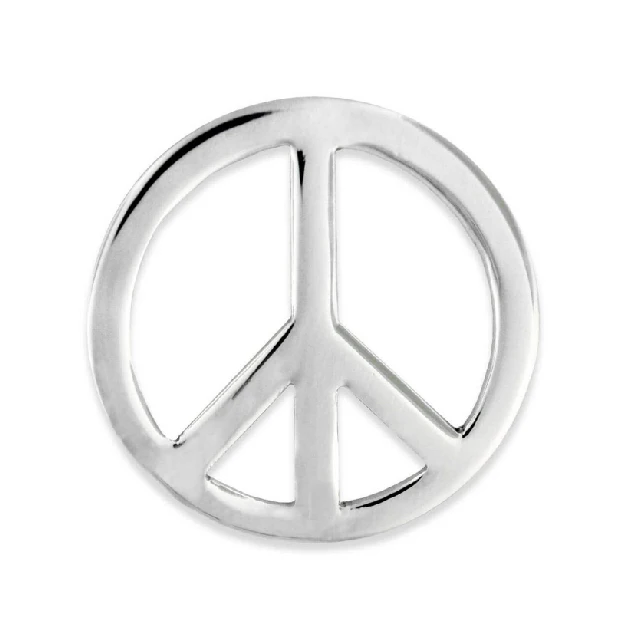 Custom antique zinc alloy gold plating world peace symbol lapel pin