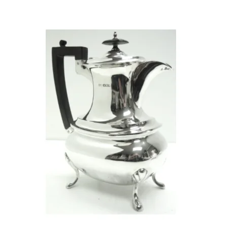 Современный EPNS золотой Латунный Чай Кофе Кава набор с 3 горшками блестящий никель для сервировки подарков наборы на свадьбу фирменный домашний декор