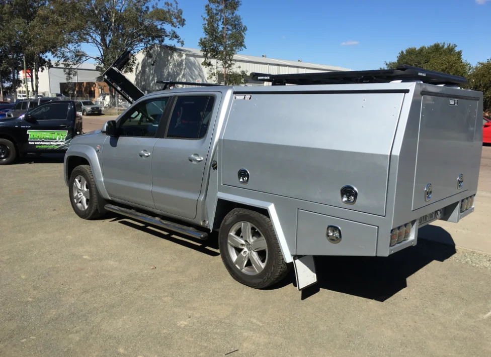 Heavy Duty Service Truck Box Transport Tray with Equipment Rack