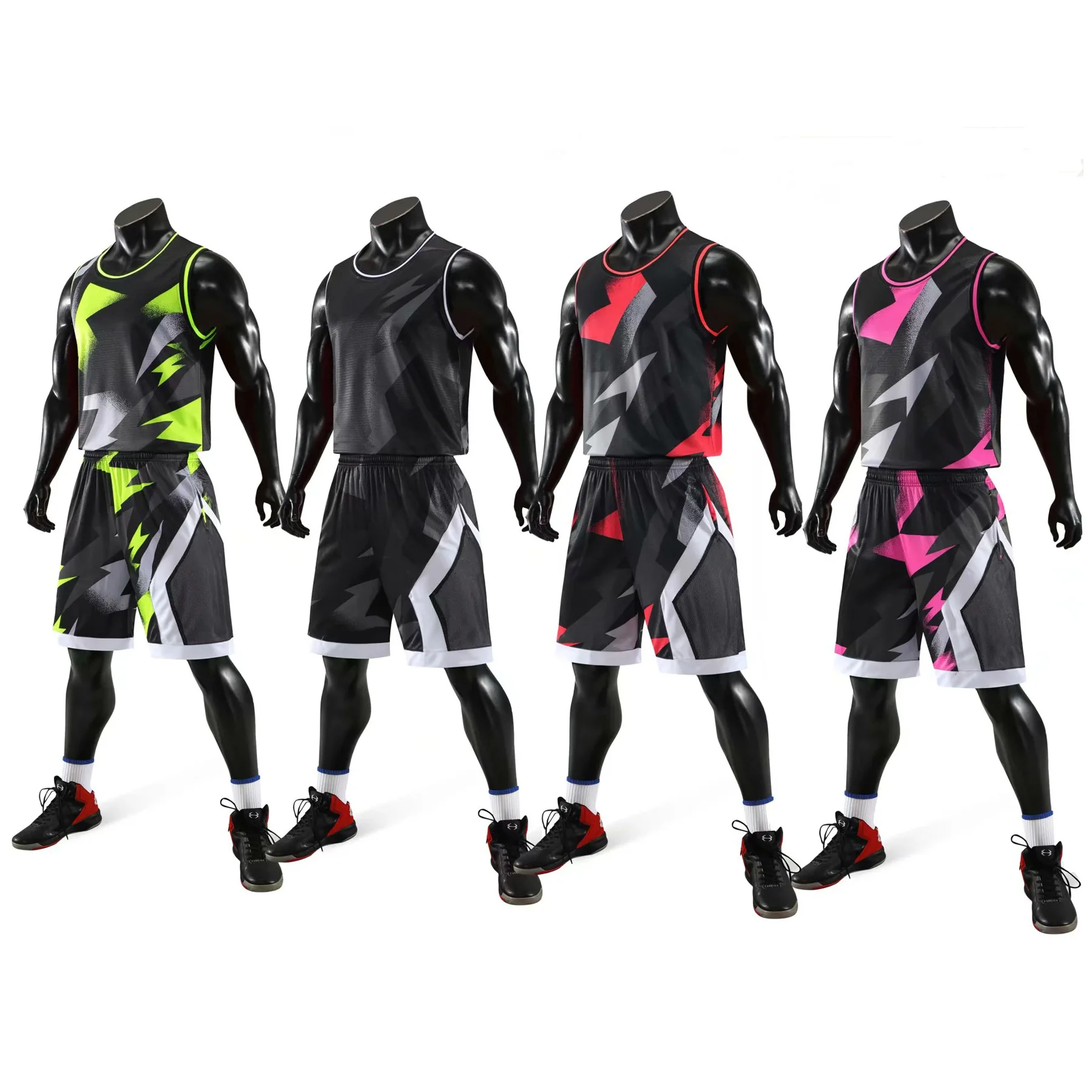 Fully Sublimation Custom Quick Dry Blank Basketball Uniforms Reversible Basketball Jersey