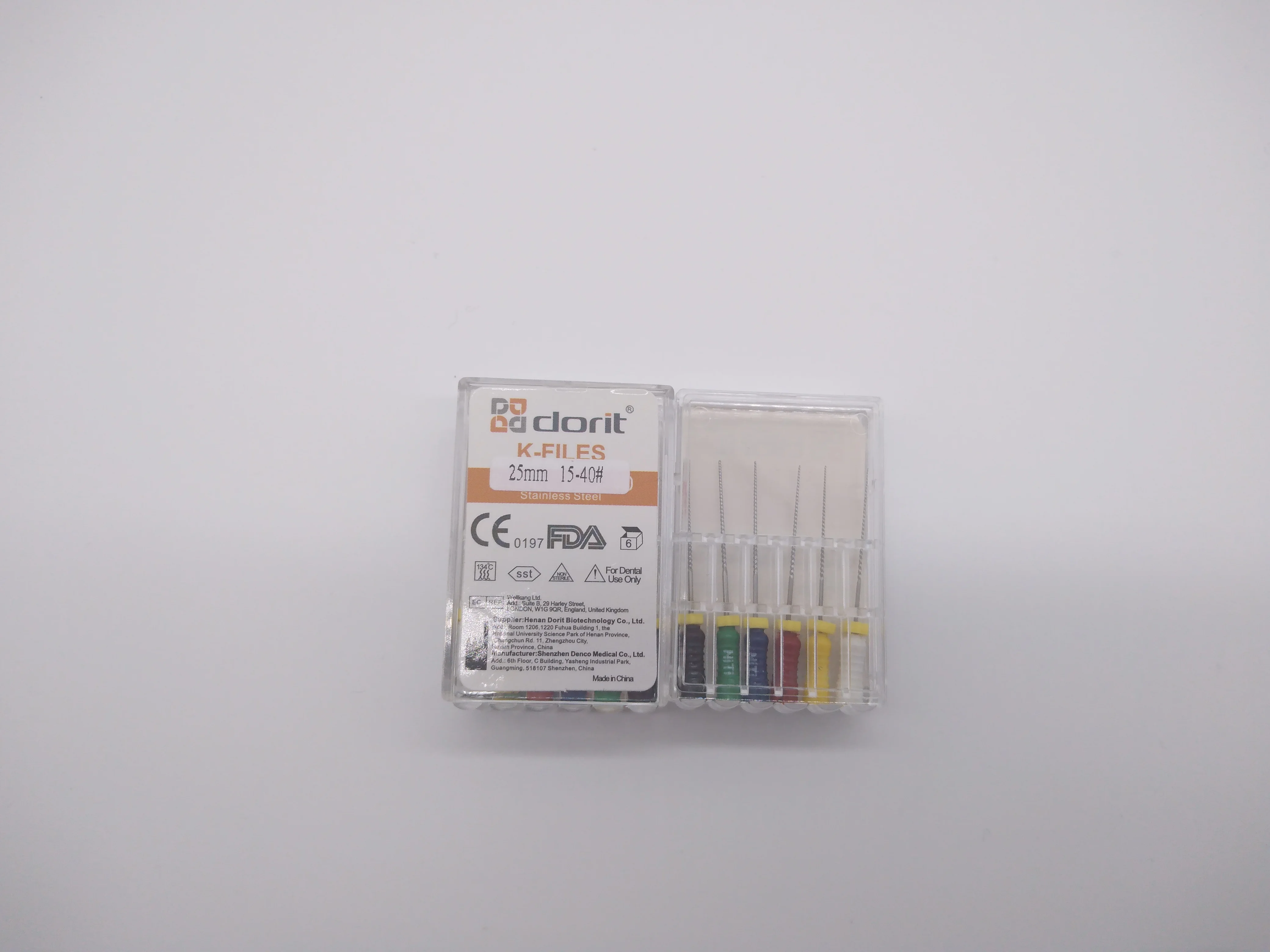  Dorit прочная цена корневой стоматологический эндододонтический роторный нержавеющий напильник возвратно-поступательный напильники Размера 06 k