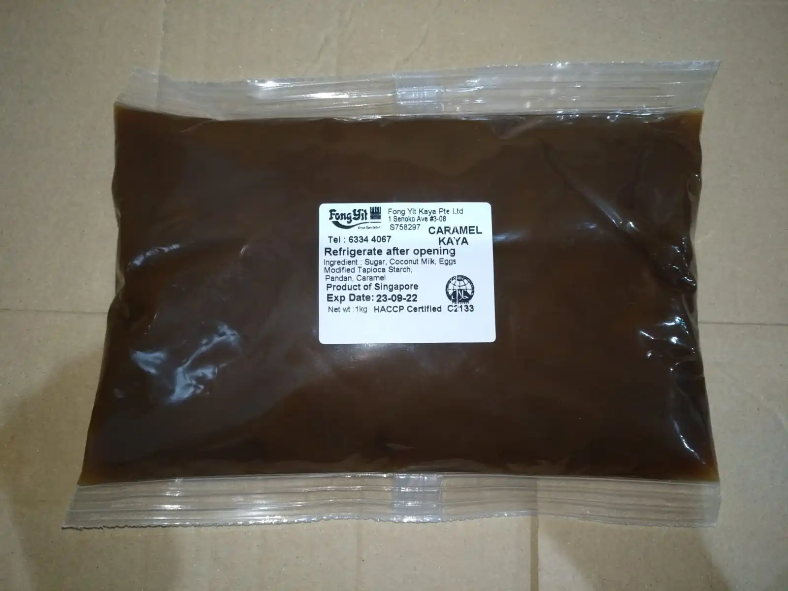 All Natural Richer Taste Creamier Texture Bread Spread Bakery 3kg Packet Bag Fong Yit Traditional XO Kaya Jam