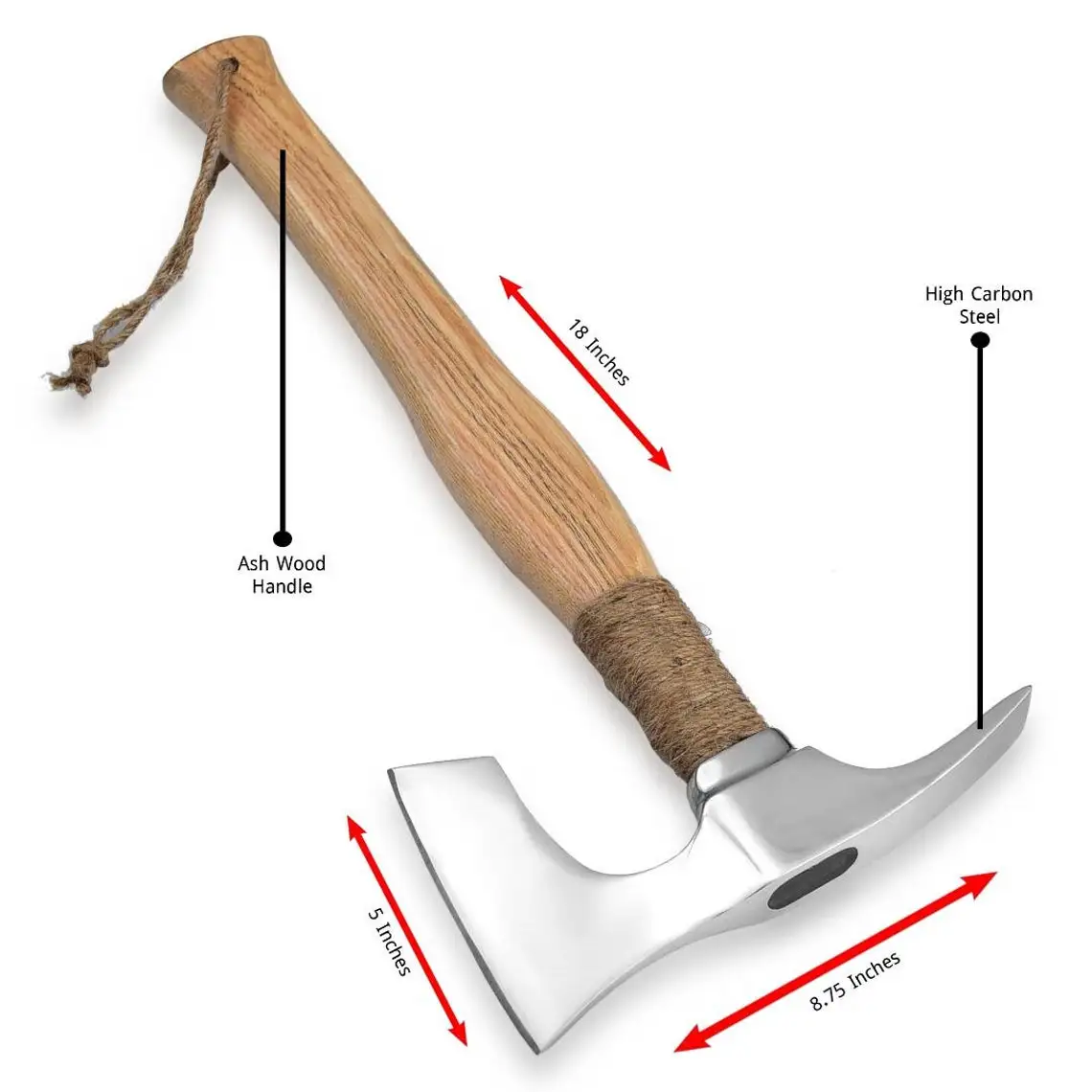 High Corban Steel Axe hand forged Tomahawk Axe Hatchet for camping Bush craft and Cutting wood Hot Sale Knife