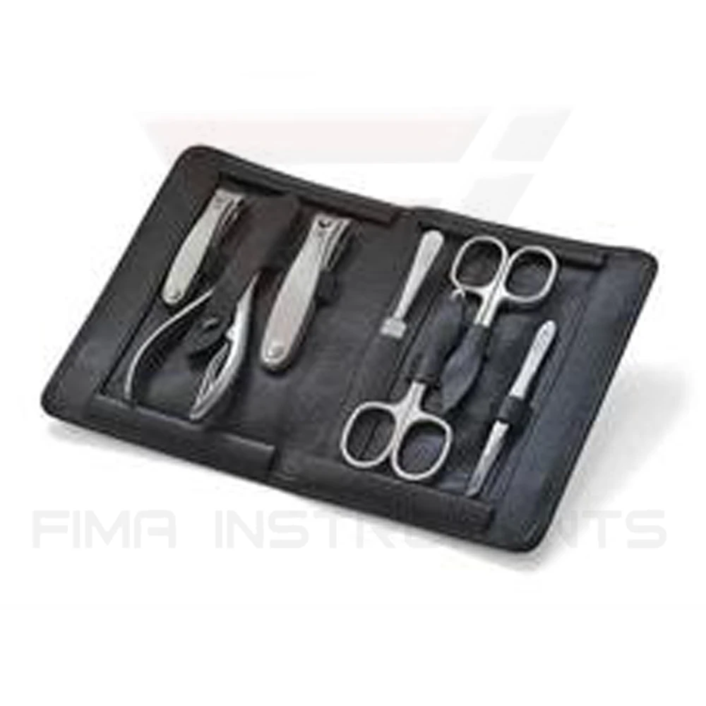 Promotional Custom Manicure Set Pedicure Kit 7 pcs Stainless Steel Nail Clipper Set