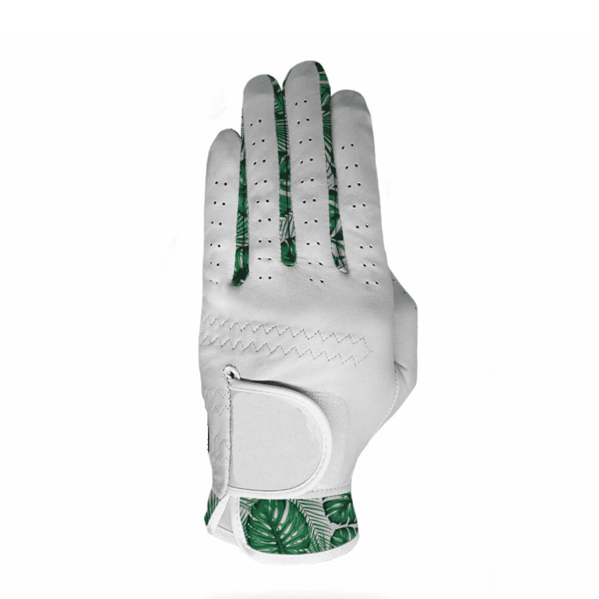 golf glove in cabretta leather and synthetic leather personalized for right and left hand