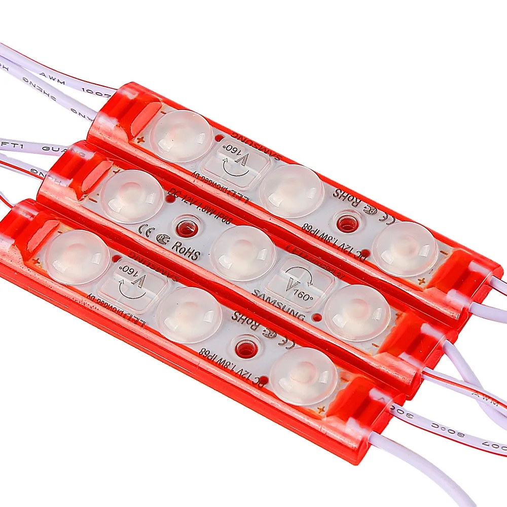  Широкоугольный 3-диодный 2835SMD модуль светодиодный IP68 водонепроницаемый высокой мощности с